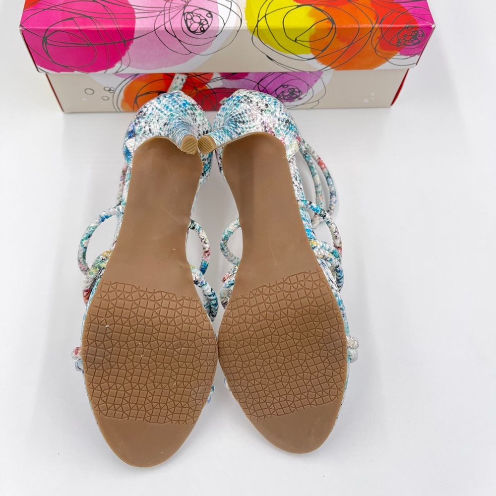 Amelia Grace Open Toe Multi Color Sandals - Picture 11 of 12